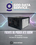 Fuente de poder ATX 600 W para PC de escritorio, 20+4 pines