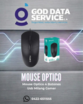 Mouse óptico Milang USB de 4 botones, negro