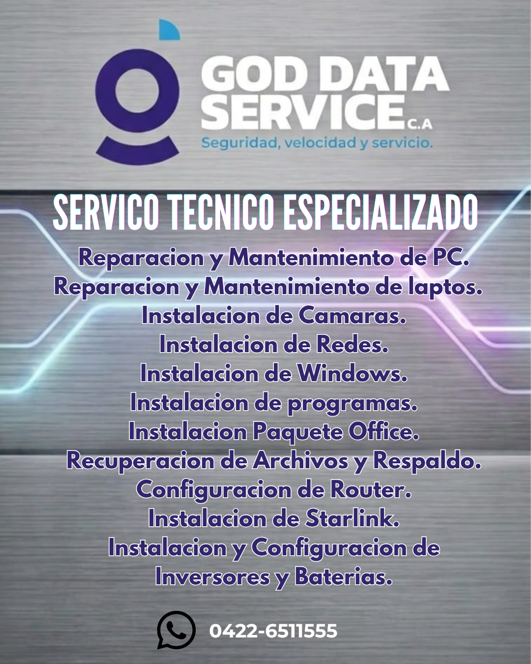 Servicio técnico especializado | God Data Service