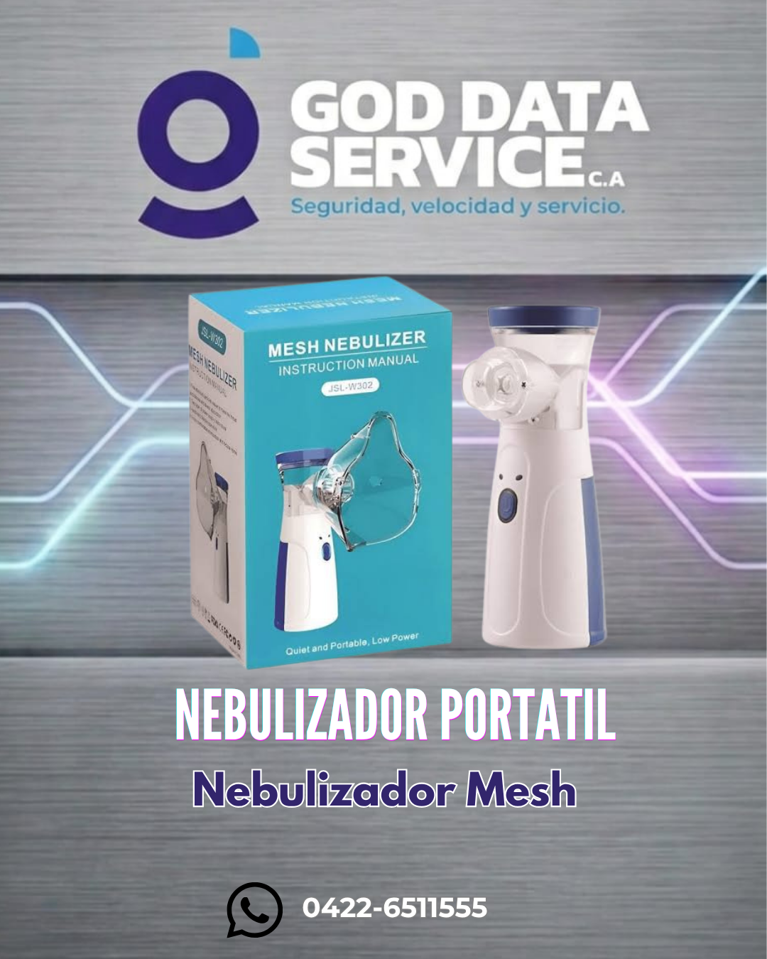 Nebulizador portátil Mesh