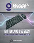 Kit ZK09 de teclado y mouse USB negro
