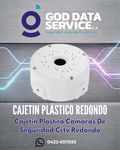 Cajetín plástico redondo para cámaras de seguridad CCTV – Blanco